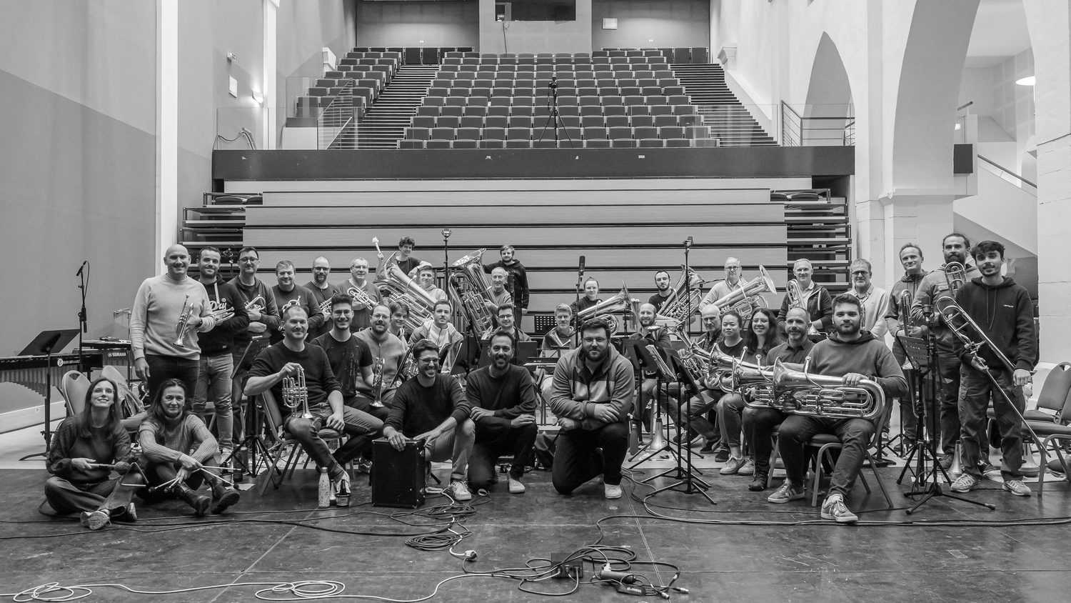 Le Brass Band Occitania aujourd'hui, photo de groupe.