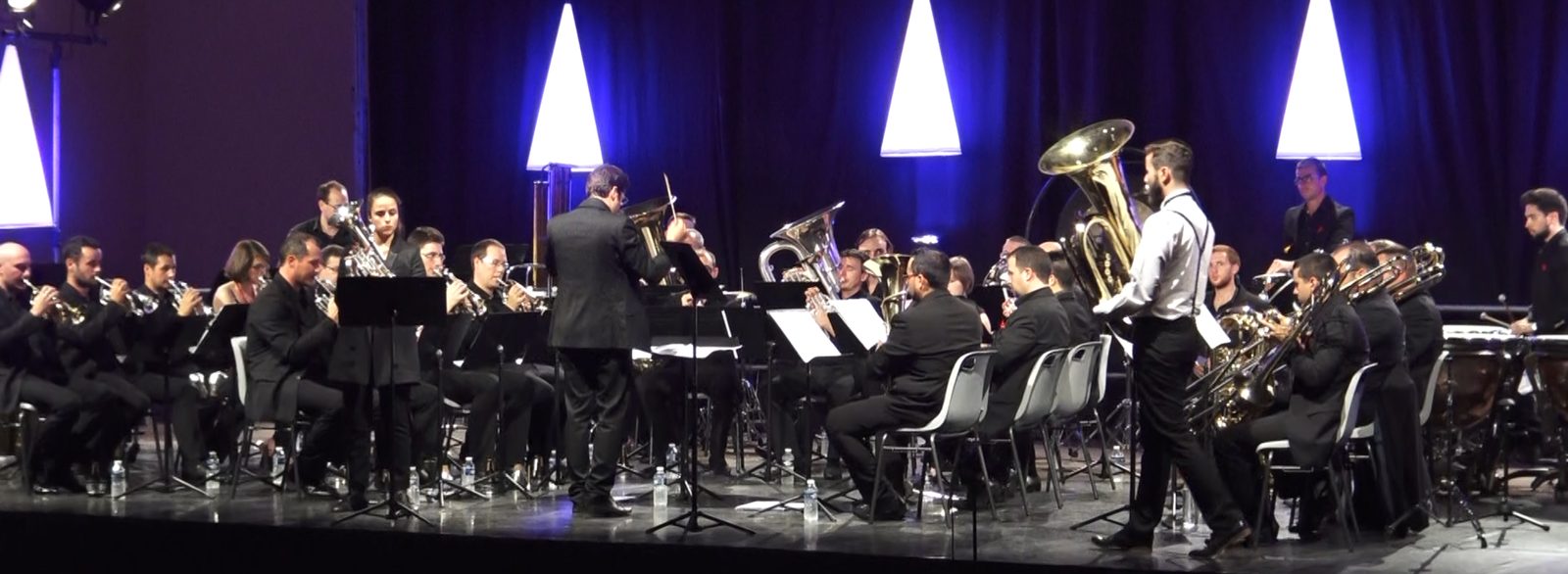 Le Brass Band Occitania en concert à Montréal-du-Gers, festival À Brass Ouverts.