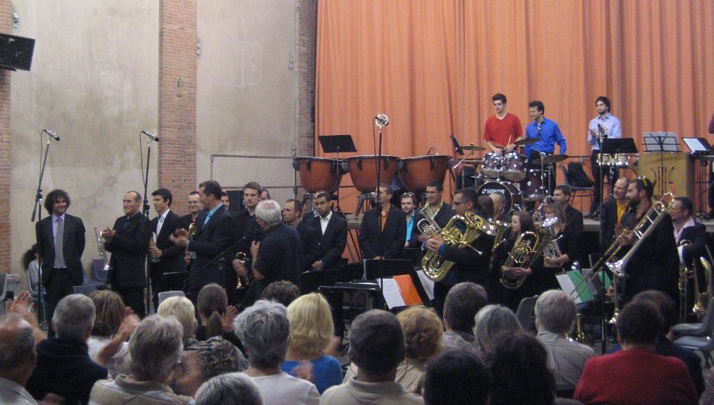 Le Brass Band Occitania en concert à Villefranche-de-Lauragais en 2012.